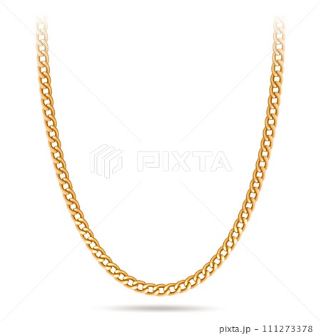 golden chain frame arc vector realistic eps10 111273378