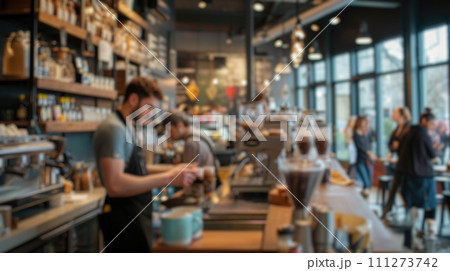 Blurred background of Coffee Shop. Resplendent. Blurred background of Coffee Shop. Resplendent. 111273742