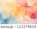 Abstract colorful watercolor painting for background. Generative AI image. 111274628