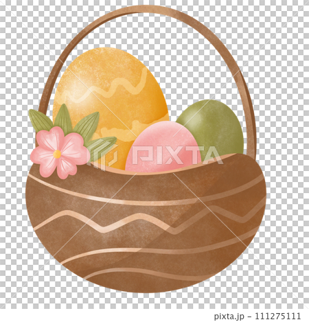 Easter egg and flower 111275111