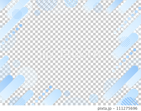 淺藍色上升線和幾何圖案圓框 111275696
