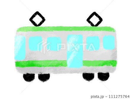 緑の電車 クレヨンタッチ 緑の電車 クレヨンタッチ 111275764