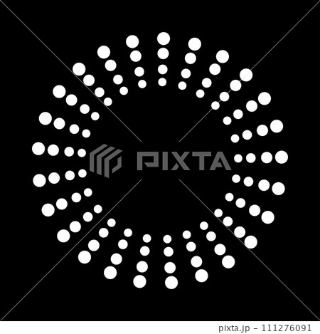 Abstract dotted shape. Abstract dotted shape. 111276091