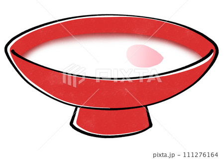 ひな祭り　梅の花びらが入った白酒 111276164