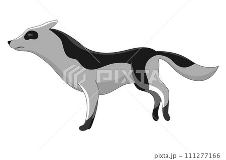Dog running animation, creature movement. Doggy pose in movement. Character move for games, cartoon or video. Flat vector illustration Dog running animation, creature movement. Doggy pose in movement. Character move for games, cartoon or video. Flat vector illustration 111277166