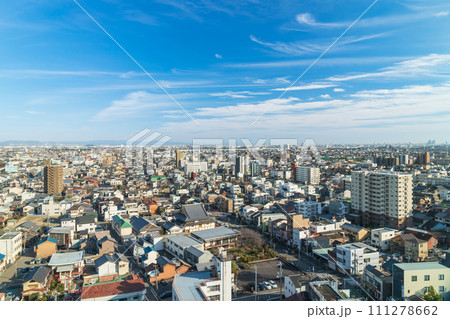 一宮市役所、展望ロビーからの眺め〈愛知県一宮市〉 一宮市役所、展望ロビーからの眺め〈愛知県一宮市〉 111278662