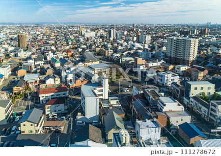 一宮市役所、展望ロビーからの眺め〈愛知県一宮市〉 一宮市役所、展望ロビーからの眺め〈愛知県一宮市〉 111278672