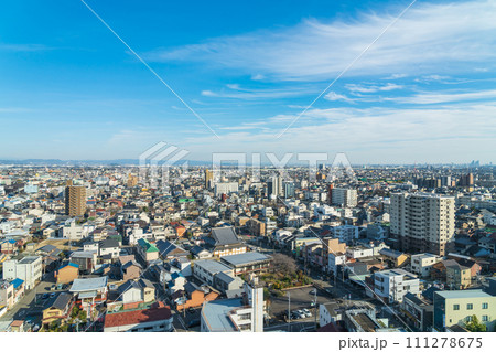 一宮市役所、展望ロビーからの眺め〈愛知県一宮市〉 111278675