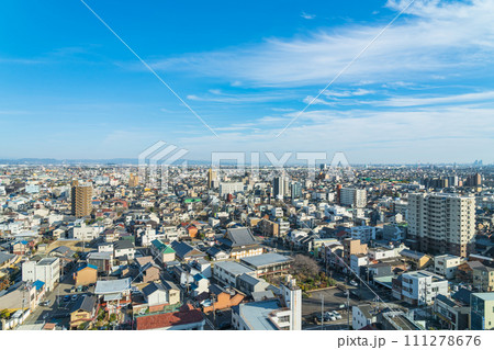 一宮市役所、展望ロビーからの眺め〈愛知県一宮市〉 111278676