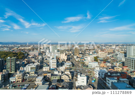 一宮市役所、展望ロビーからの眺め〈愛知県一宮市〉 一宮市役所、展望ロビーからの眺め〈愛知県一宮市〉 111278869