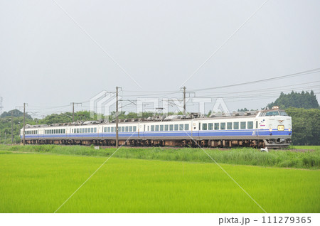 常磐線　岩間ー羽鳥　JR東日本　485系　K60編成（勝田） 111279365