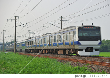 常磐線 岩間ー羽鳥 JR東日本 E531系 K419編成(勝田) 常磐線 岩間ー羽鳥 JR東日本 E531系 K419編成(勝田) 111279367