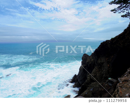 竜王岬より望む太平洋(高知県高知市) 111279958