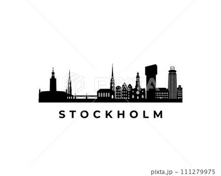 Vector Stockholm skyline.  111279975