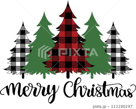 Merry Christmas Tree, Santa, Christmas Holiday, Vector Illustration File Merry Christmas Tree, Santa, Christmas Holiday, Vector Illustration File 111280297
