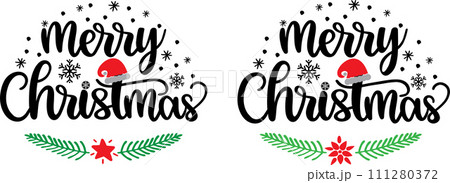 Merry Christmas, Santa, Christmas Holiday, Vector Illustration File 111280372