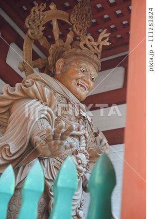 高野山金剛峯寺 中門の増長天像 壇上伽藍 和歌山県 111281824