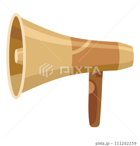 Megaphone icon. Amplify your message with this bold and attention-grabbing graphic. Perfect for marketing and communication themes. Loud Megaphone icon. Amplify your message with this bold and attention-grabbing graphic. Perfect for marketing and communication themes. Loud 111282259