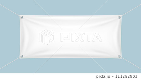 Blank horizontal banners realistic vector illustration set 111282903