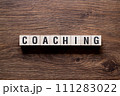 Coaching - word concept on building blocks, text 111283022
