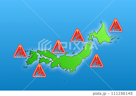 海上強風警報 海上強風警報 111286148