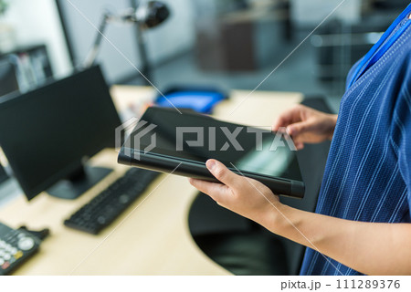 企業のオフィスでのビジネスシーン 企業のオフィスでのビジネスシーン 111289376