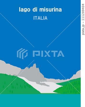 ソラピス湖 lago di sorapis ドロミーティ dolomiti イタリア italia ソラピス湖 lago di sorapis ドロミーティ dolomiti イタリア italia 111289404