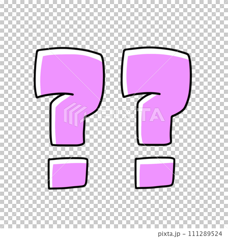 Loose simple Hatena mark, single item, square base, solid painting 111289524