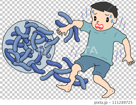 病気・疾病のイラスト - 人食いバクテリア 111289725