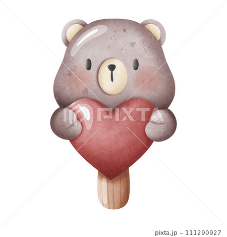 Valentine's Day themed ice cream bars 111290927