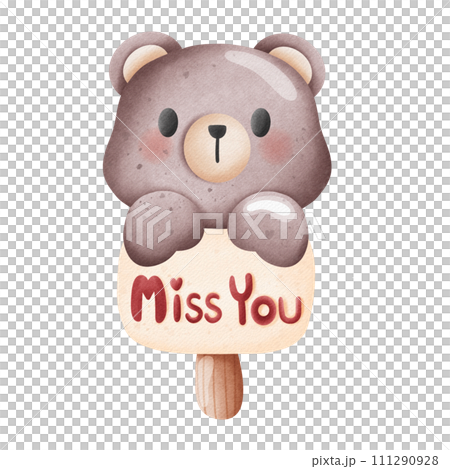 Valentine's Day themed ice cream bars 111290928