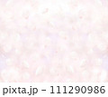 舞い散る桜の花びらの春イメージ背景素材・桜吹雪のテクスチャー 111290986