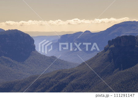 Photograph of the Grose Valley in Blackheath in the Blue Mountains in Australia Photograph of the Grose Valley in Blackheath in the Blue Mountains in Australia 111291147