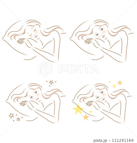 眠る女性 111291169