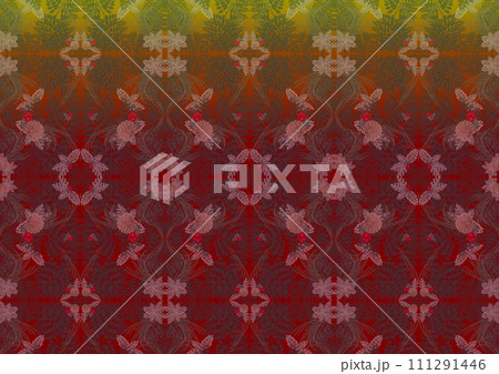 小柄ボタニカル ボルドー 小柄ボタニカル ボルドー 111291446