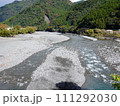 川根温泉付近の大井川風景 111292030