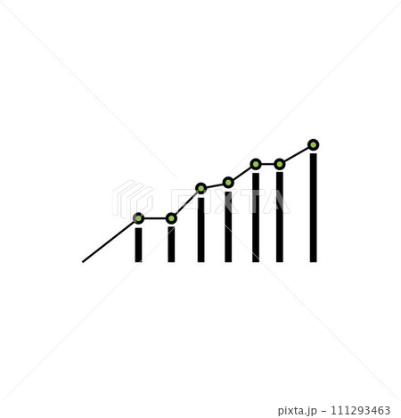 statistics icon vector 111293463