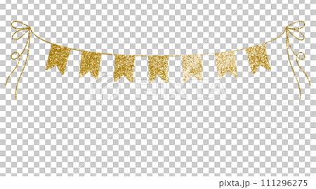 garland flag sparkle bunting golden glitter shinny illustration carnival birthday new year baby shower party decoration banner colorful boho style border frame garland flag sparkle bunting golden glitter shinny illustration carnival birthday new year baby shower party decoration banner colorful boho style border frame 111296275