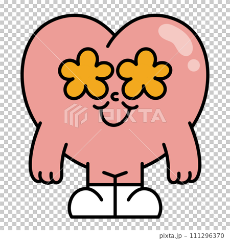heart, cartoon, character 111296370