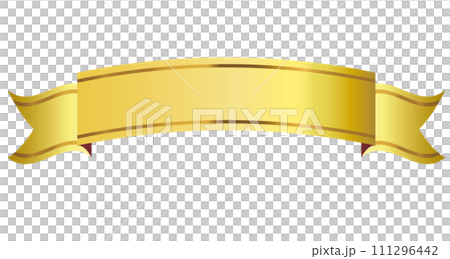 Shiny ribbon background material gold Shiny ribbon background material gold 111296442