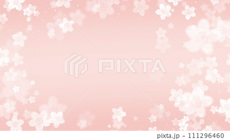 春/桜/さくら/花/sakura/梅の花/和柄/和紙/背景/パステルカラー 111296460