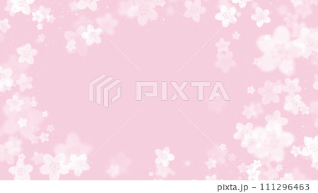 春/桜/さくら/花/sakura/梅の花/和柄/和紙/背景/パステルカラー 111296463