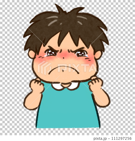 男孩快要哭了,上半身 男孩快要哭了,上半身 111297256