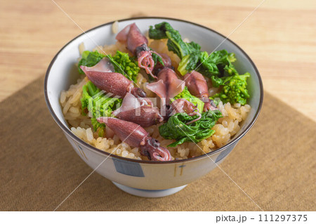 ホタルイカの炊込み御飯 ホタルイカの炊込み御飯 111297375