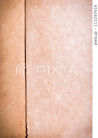 old vintage brown paper background, page for texture design 111297616