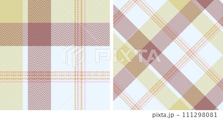 Check plaid set seamless pattern. Check plaid set seamless pattern. 111298081