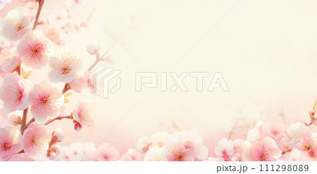 桜の背景素材 111298089