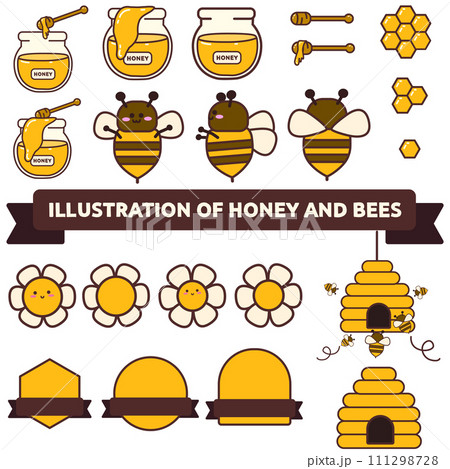 2401018_illustration of honey and bees 2401018_illustration of honey and bees 111298728