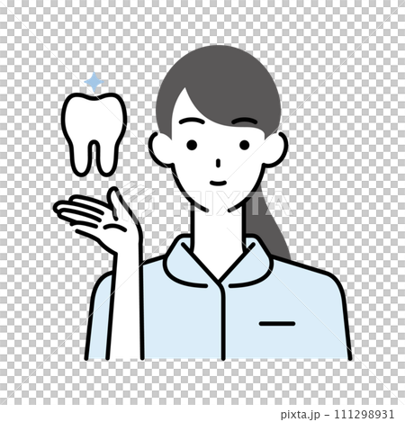 Dental consultation/Female dental hygienist 111298931