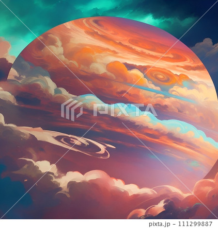 ガスに包まれた木星 111299887